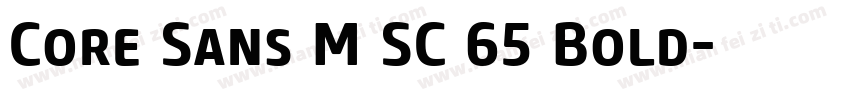 Core Sans M SC 65 Bold字体转换
